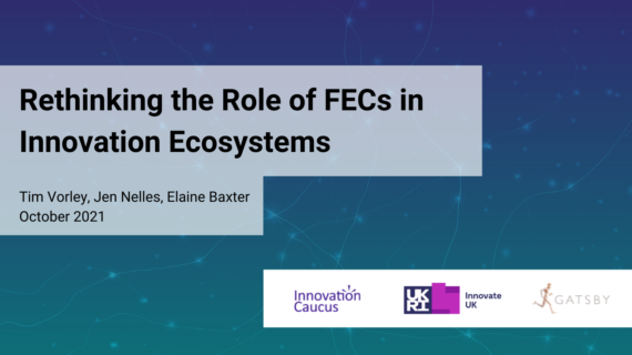 NEW REPORT: Rethinking the Role of Further Education Colleges in Innovation Ecosystems image
